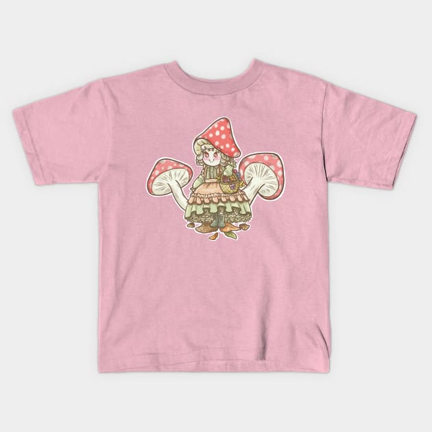 Kinoko Girl Kids T-Shirt by Robarts